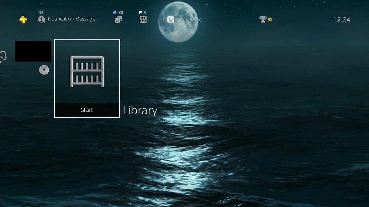 Dark Waves And Ocean - PlayStation 4 Dynamic Theme