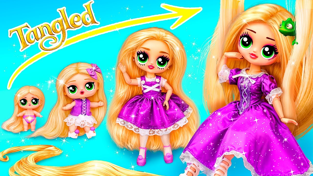 Rapunzel Sta Crescendo! La Soria Di Rapunzel / Lavoretti Fai-da-te per le LOL OMG