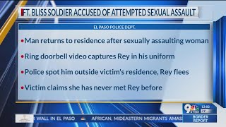 More Information released of Fort Bliss solider sexual assaulter.
