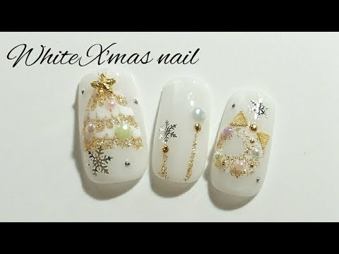 ホワイト クリスマスネイル ピーコックツリー Youtube