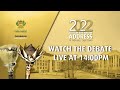 The Debate on the State of the Nation Address will be held on 14 to 15 February 2022, at 2pm