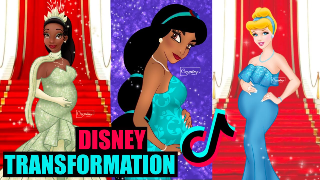 PRINCESSES DISNEY ENCEINTE 🤰🏼 GLOWUP BEST OF COMPILATION TIKTOK YouTube