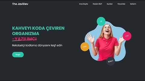 YAZILIMCI - PORTFOLİO WEB SİTE TASARIMI