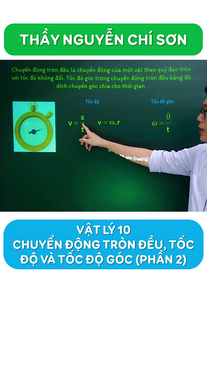 6. Các Bài Tập Về Chuyển Động Tròn Đều
