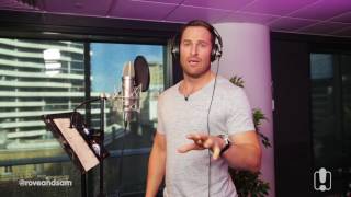 Sasha Recording His Song 'Slam Into Sam'
