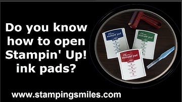 Do you know how to open Stampin