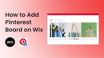 How to add Pinterest to Wix Site