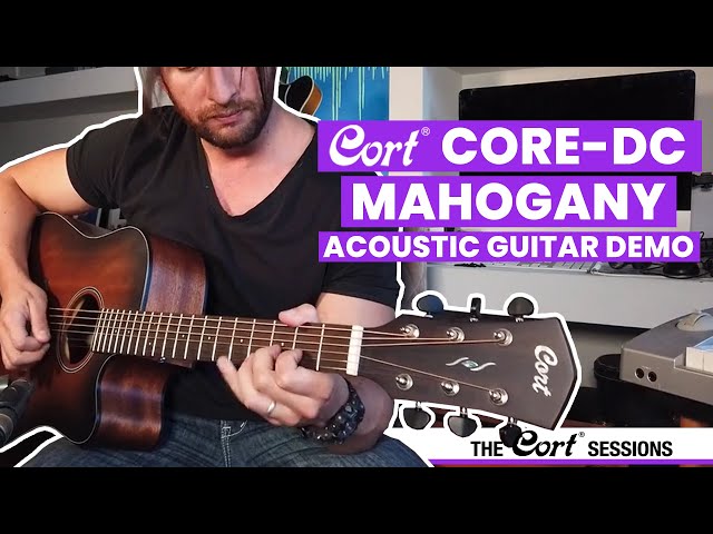 Электроакустическая гитара CORT Core-DC Mahogany (Open Pore Black Burst)