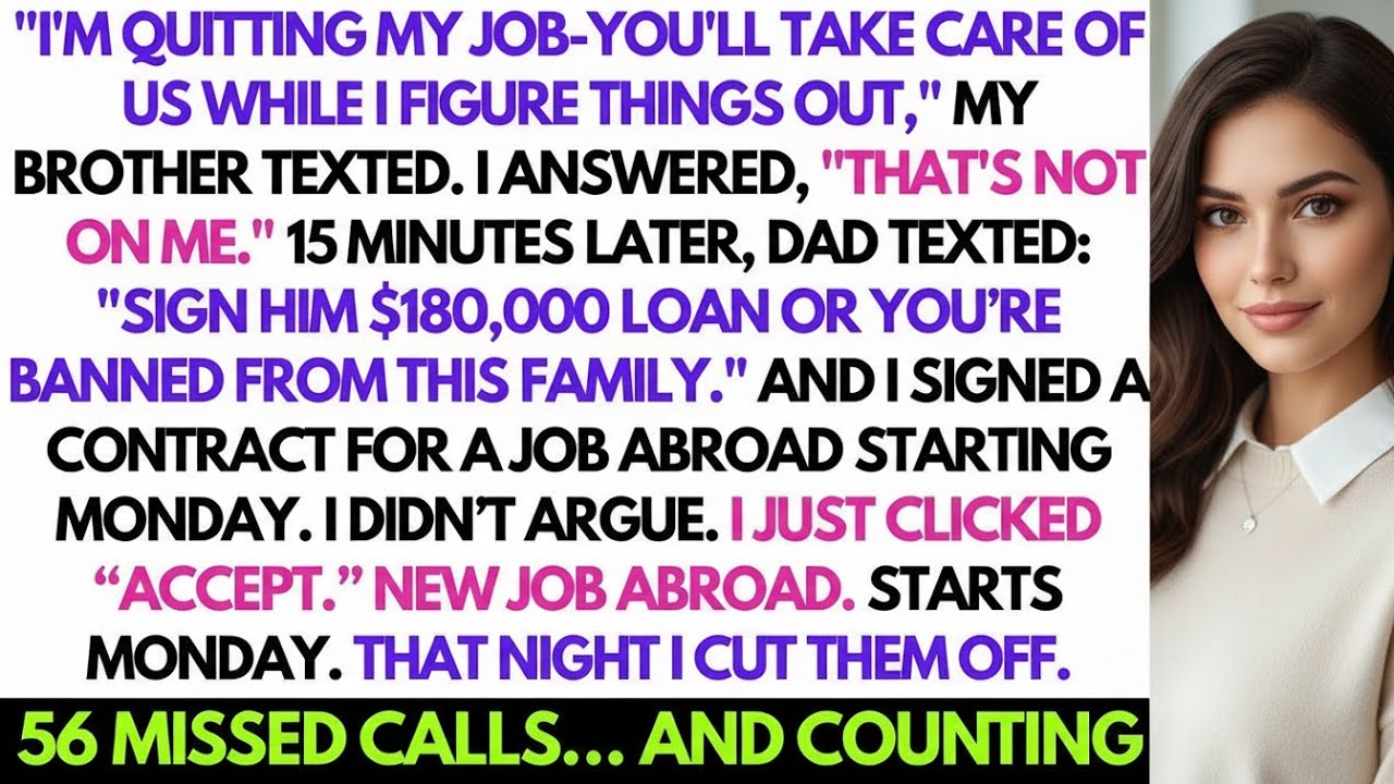 My Brother Expected Me to Support Him — I Accepted a Job Abroad and Moved On