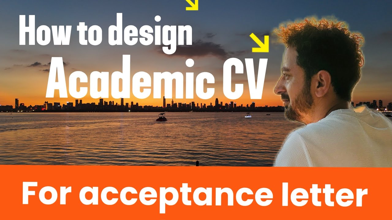 How you can design Academic CV for Acceptance letter || Hussain Sajid