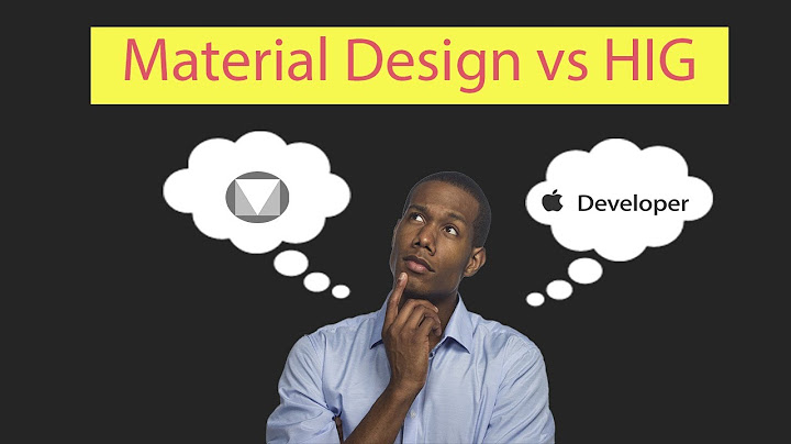 So sánh material design human interface