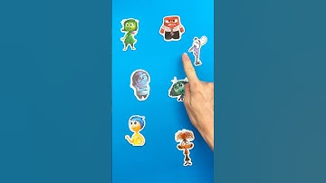 Try to Guess, who is not Real hero from Inside Out? #insideout2 #insideout #papercraft #guess #joy
