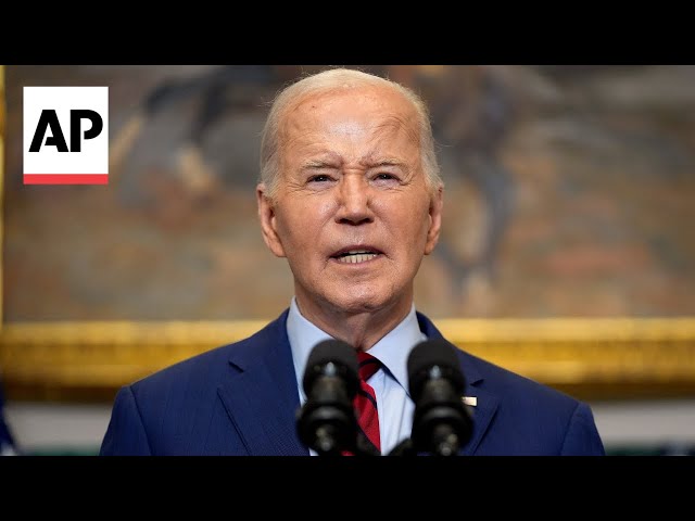 Biden speaks on campus protests: 