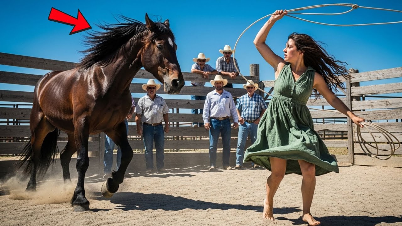 ELES ESTAVAM PRESTES A SACRIFICAR O CAVALO SELVAGEM… ATÉ QUE UMA GAROTA  APARECEU DE REPENTE.