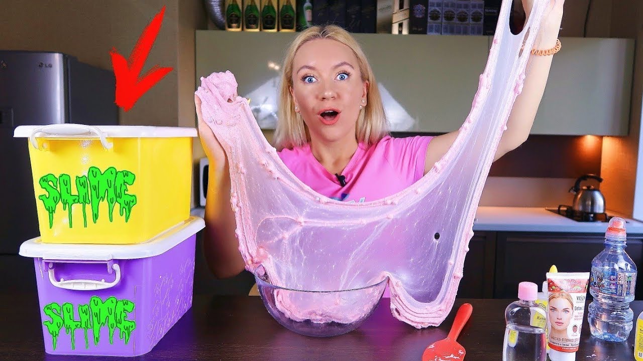 ТАЙНЫЕ КОРОБКИ СЛАЙМ ЧЕЛЛЕНДЖ / Лизун из Случайных Ингредиентов MYSTERY BOX SLIME CHALLENGE