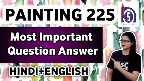 Class 10 Nios Painting most important Questions and Answers, Painting 225 important Questions Nios