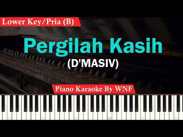 D'MASIV - Pergilah Kasih Karaoke Low Key / Pria | Piano Karaoke class=