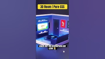 3D Room | Pure CSS  | #tutorials #coding #shorts