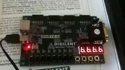 BASYS2 FPGA powers up...