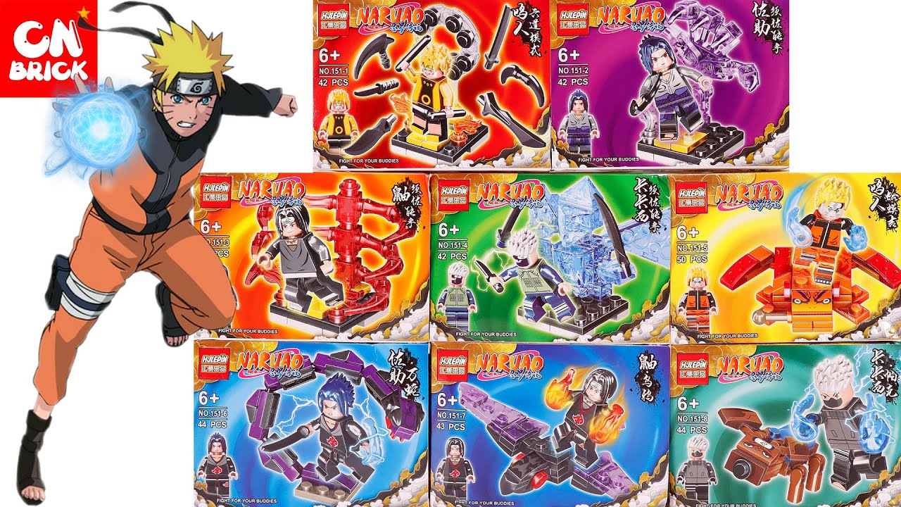 Unoffical LEGO NARUTO ナルト MINIFIGURES SET 16 BOXES JX1236