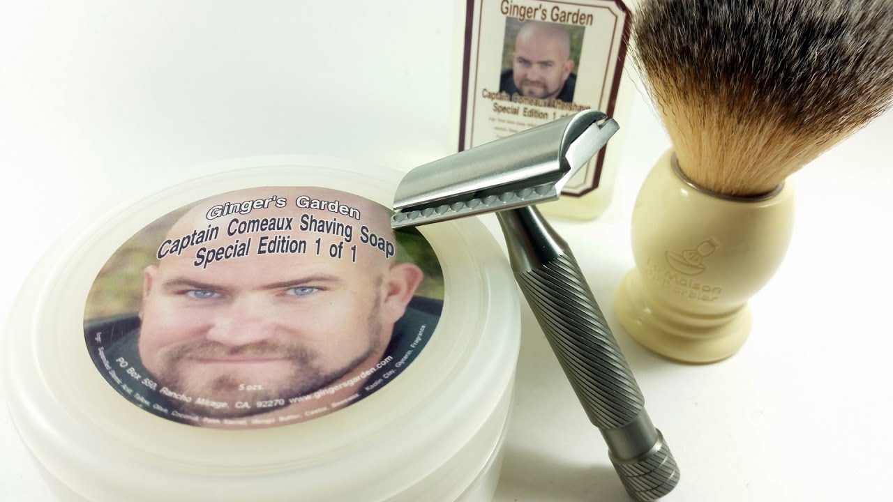Shaving Soap Review Ginger's Garden Captain Comeaux YouTube