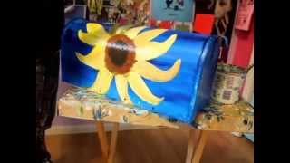 Painted Mail: The Sunflower Mailbox One of the mailboxes I painted for my Painted Mail project. See more at: paintedmail.org The music is "IAMARMX" by ZOE.LEELA on