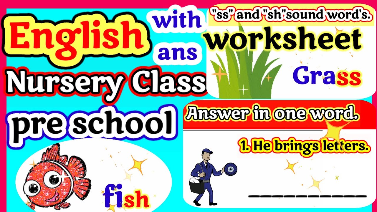 Worksheet/English Worksheet/ss and sh Word Worksheet/English Worksheet ...