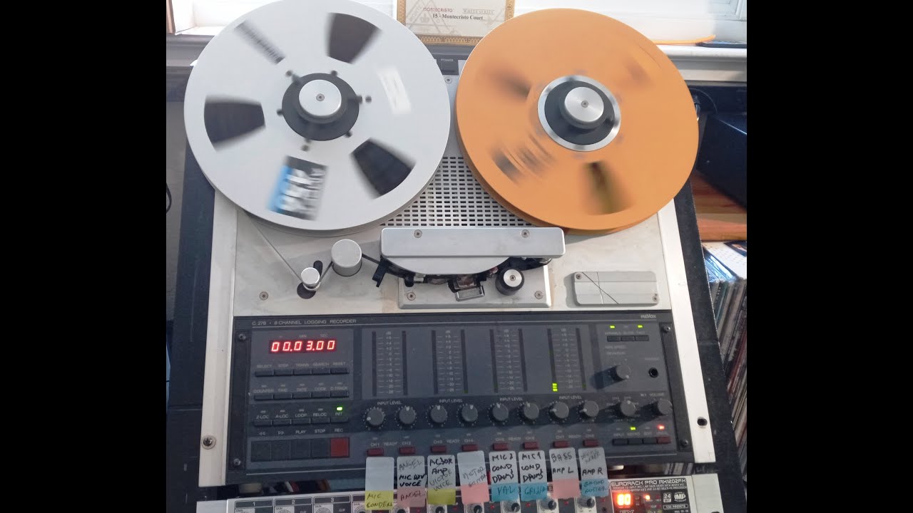 STUDER REVOX C278 8 track 1/2 Reel to Reel Studio Tape Machine 3 speeds 15  7.5 3.75 ips 