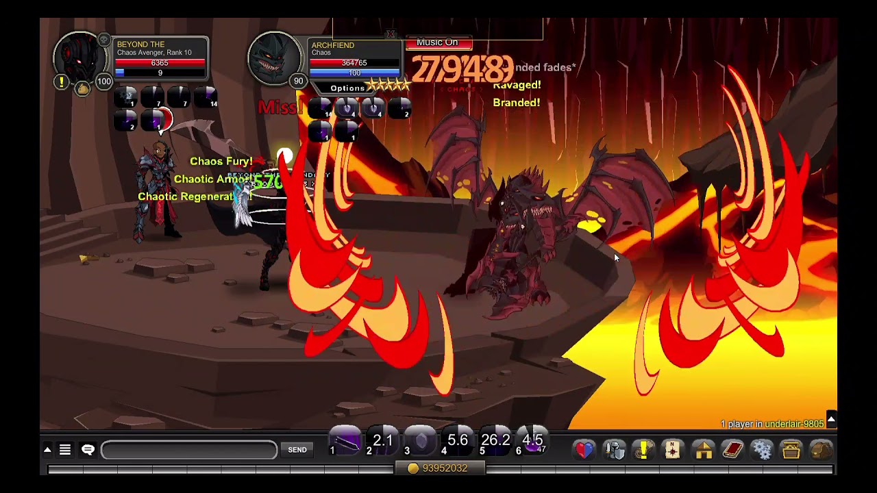 [ AQW ] Solo Boss 1 shot by Chaos Avenger YouTube