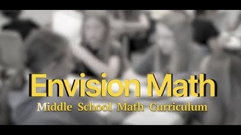 Envision Math Curriculum 2025