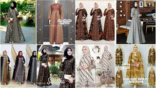 Inilah 36 Model Gamis Batik Terbaru Ditahun 2020.