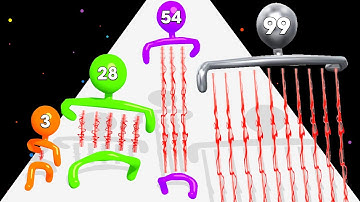 Laser Man Run 3D (All Levels) Tall Man Thick Man Blob Man Run Race Master Math Games