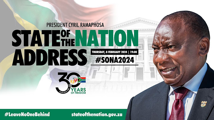 SoNA 2024 - State of the Nation Address | 08 February 2024 | #SONA2024 #LeaveNoOneBehind