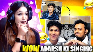 Woww !! Maza aagya 😍😱@adarshuc Reaction On @AdarshSinghUC & @ItsKunal OMEGLE Funny videos