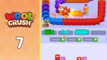 Wool Crush: Yarn Color Sort Level 7 | Puzzle Solved! 🎯