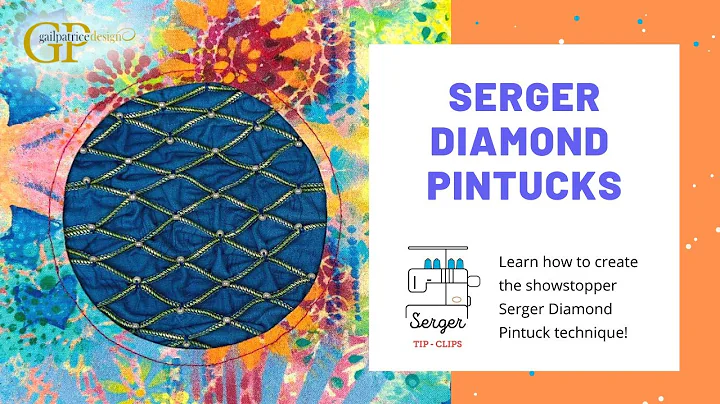 Serger Diamond Pintuck Technique | #serger #embell...