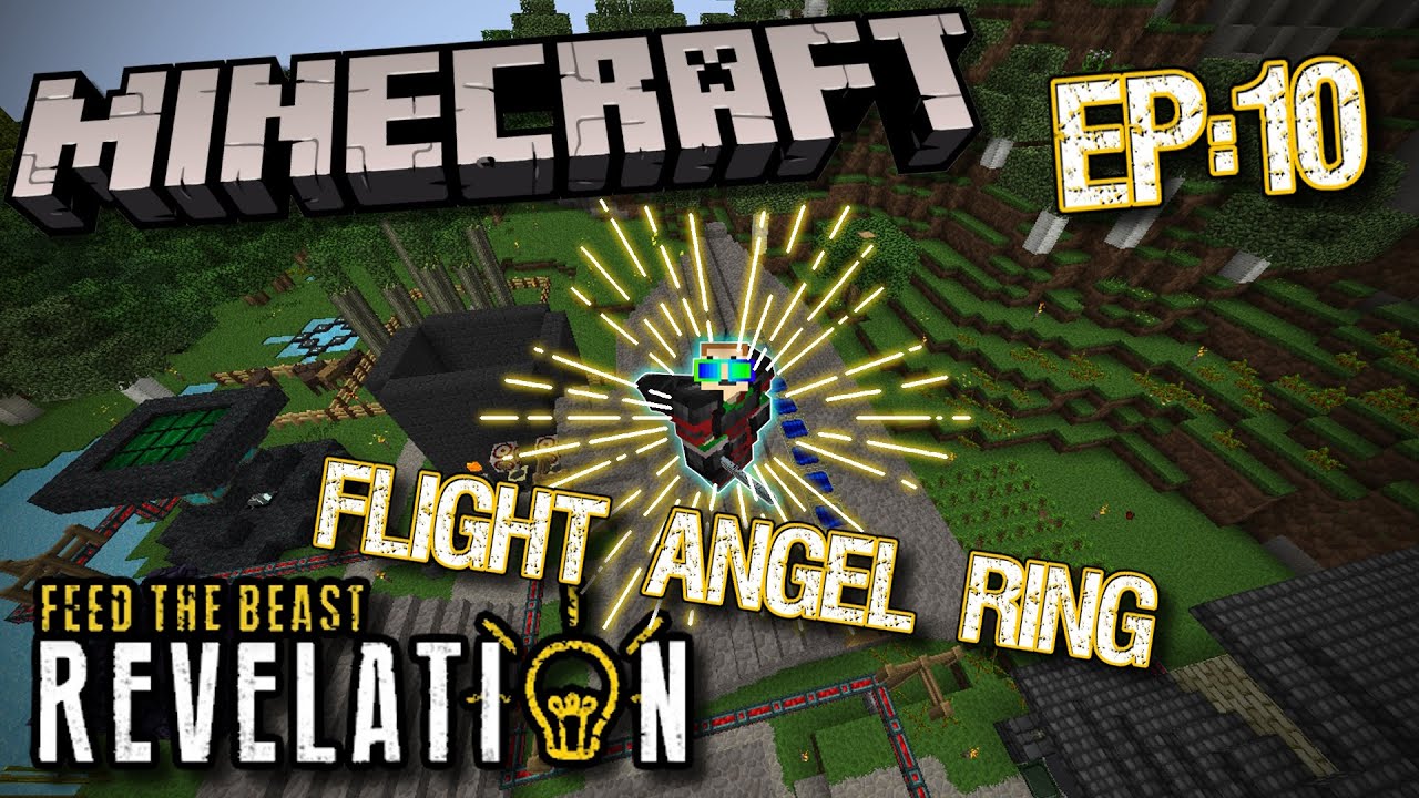 How to Fly in Feed The Beast Revelation! Angel Ring & Grid Power (Ep:10)