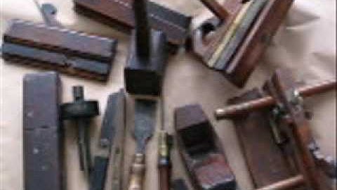 Nineteenth century joiners tools.