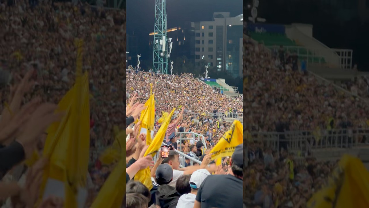 ⚡️ ВОЛНА на ЦЕНТРАЛЬНОМ СТАДИОНЕ на матче ЛИГИ ЧЕМПИОНОВ в АЛМАТЫ!