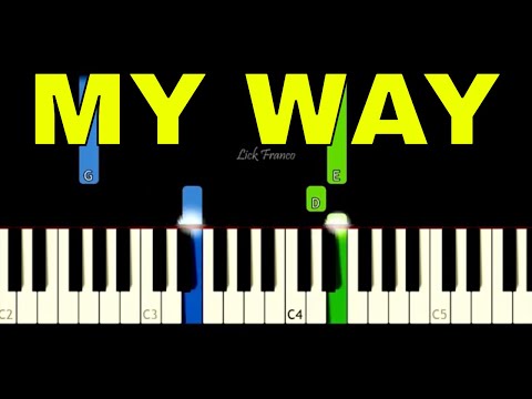 My Way  EASY Piano Tutorial - Frank Sinatra