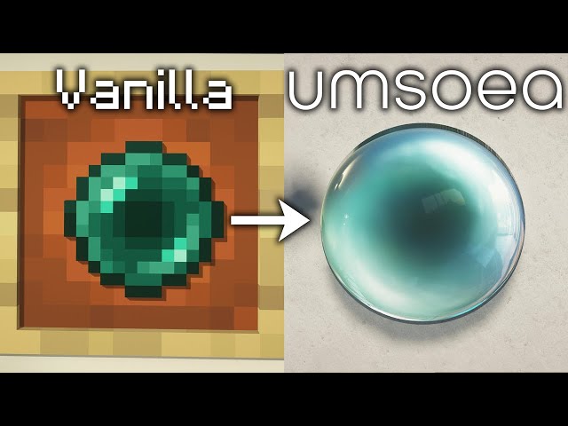Minecraft 2020 Extreme Graphics - UMSOEA vs Vanilla [4K/60FPS] class=
