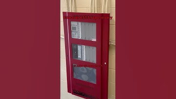 Edwards EST3 Fire Alarm Control Panel at my High School is in Supervisory (again) #firealarm #shorts