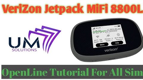 Verizon Jetpack MiFi 8800L OpenLine & Unlock Tutorial How To Unlock use   All Network 100% Safe 