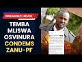 Temba Mliswa Condemns Zanu PF On Suppressing CAB3 Submissions Watch Switch Sides Temba Mliswa Condemns Zanu PF On Suppressing CAB3 Submissions Watch Switch Sides