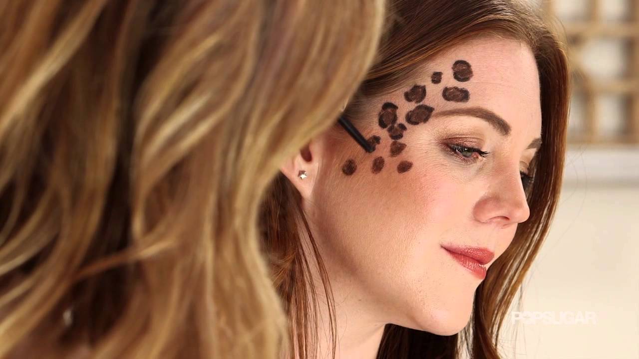 Leopard Print Halloween Makeup Tutorial For The Lazy Girl YouTube