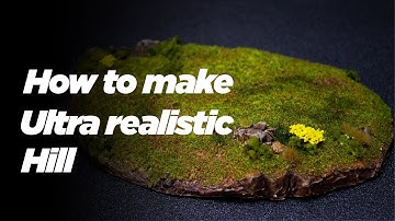 How to make a Realistic Wargame terrain for your Tabletop Game - Creating a Hill