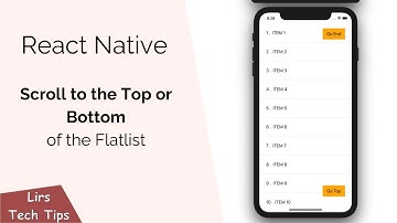 React Native: Scroll to the Top or Bottom of the FlatList