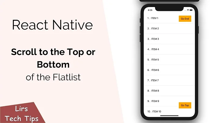 React Native: Scroll to the Top or Bottom of the FlatList