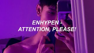 ENHYPEN (엔하이픈) 'Attention, please!' Easy Lyrics Resimi