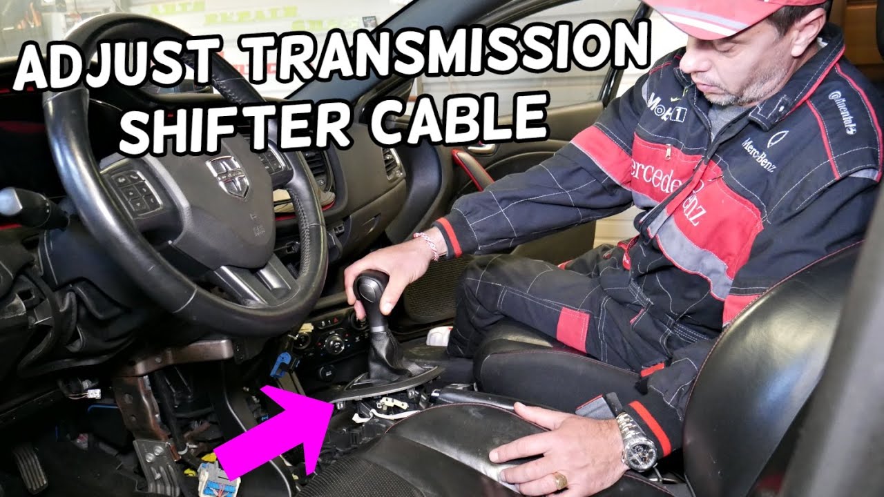 HOW TO ADJUST TRANSMISSION SHIFTER. SHIFTER DOES NOT ENGAGE PROPERLY DODGE  JEEP CHRYSLER FIAT ALFA R - YouTube